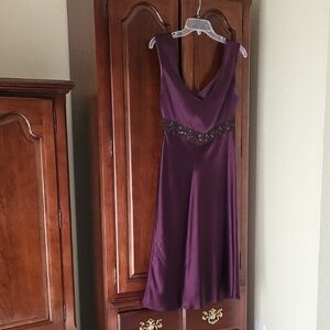 Jones New York Deep Purple Midi Dress
